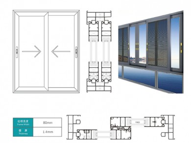 ST80 SERIES SLIDING WINDOW