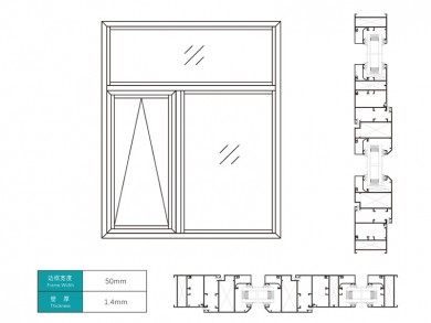 ST50 SERIES TOP HUNG WINDOW